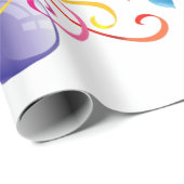 ハッピーバースデーラッピング紙キャンドルバルーン ラッピングペーパー (ロールコーナー)