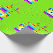 ハッピーバースデーラッピング紙キャンドル紙吹雪 ラッピングペーパー (角)