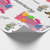 ハッピーバースデーラッピング紙ハッピーアニバーサリー ラッピングペーパー (角)