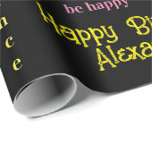 ハッピーバースデーラッピング紙パーソナライズされた名 ラッピングペーパー (ロールコーナー)