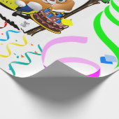 ハッピーバースデーラッピング紙マンボーイ ラッピングペーパー (角)