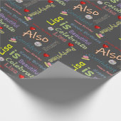 ハッピーバースデーラッピング紙リサ ラッピングペーパー (角)