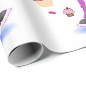 ハッピーバースデーラッピング紙ワッキーガール ラッピングペーパー (ロールコーナー)