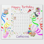 ハッピーバースデーラッピング紙威厳がある2022 ラッピングペーパー (フラット)