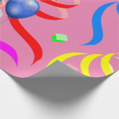 ハッピーバースデーラッピング紙紙吹雪 ラッピングペーパー (角)