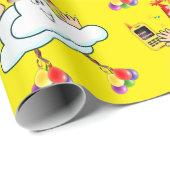 ハッピーバースデーラップ紙クラウドIPhone文字 ラッピングペーパー (ロールコーナー)