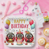 ハッピーバースデーラディバグ ペーパープレート (パーティー)