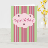 ハッピーバースデーラディブグス カード (黄色い花)