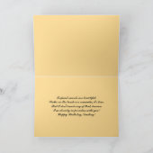 ハッピーバースデーラブトロピカルサンセットカード カード (内部)