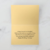 ハッピーバースデーラブトロピカルサンセットサンセットカード カード (内部)