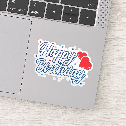 ハッピーバースデーラブハートシール シール (詳細)