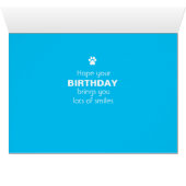 ハッピーバースデーラブラドールドッグハート、愛らしい (内部横(下))