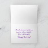 ハッピーバースデーラブラドールリトリエバーパピードッグカード カード (内部)