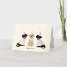 ハッピーバースデーラブラドールレトリエバードッグ