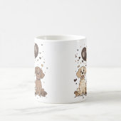 ハッピーバースデーラブラドールレトリエバードッグ コーヒーマグカップ (中央)