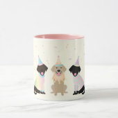 ハッピーバースデーラブラドールレトリエバードッグ マグカップ (中央)