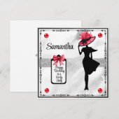 ハッピーバースデーラブリーレディーバースデーカード シーズンカード (正面/裏面)