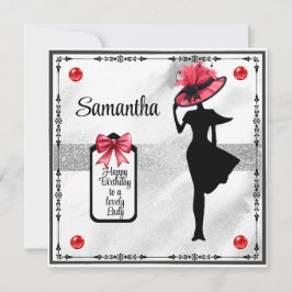 ハッピーバースデーラブリーレディーバースデーカード シーズンカード