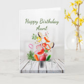 ハッピーバースデーラブ&アビーオウスカード カード (黄色い花)