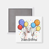 ハッピーバースデーラマ マグネット (正面/裏面)