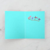 ハッピーバースデーリサイクルグリーティングカード カード (内部)