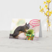 ハッピーバースデーリス カード (黄色い花)