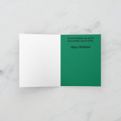 ハッピーバースデーリス・コーヒーカード カード (内部)