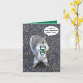 ハッピーバースデーリス・コーヒーカード カード (黄色い花)