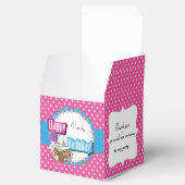 ハッピーバースデーリス – ピンク フェイバーボックス (オープン)