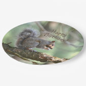 ハッピーバースデーリス ペーパープレート (アングル)