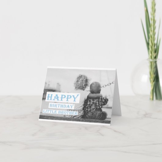 ハッピーバースデーリトルブラザー カード (正面)