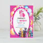 ハッピーバースデーリトルユニコーン 招待状 (スタンド正面)