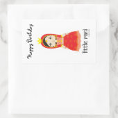 ハッピーバースデーリトルラニ 長方形シール (バッグ)
