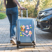 ハッピーバースデーリトル女性のカーボーイ シール (スーツケースインサイチュ)