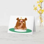 ハッピーバースデーリトル・ベア!! カード (黄色い花)