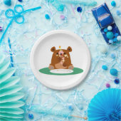 ハッピーバースデーリトル・ベア!!ペーパープレート ペーパープレート (パーティー)