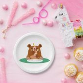 ハッピーバースデーリトル・ベア!!ペーパープレート ペーパープレート (パーティー)