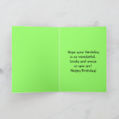 ハッピーバースデーリリーオブザバレーカード カード (内部)