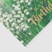 ハッピーバースデーリリー・オブ・ザ・バレー・フラワーズ 薄葉紙 (詳細)