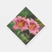 ハッピーバースデーリリー スタンダードランチョンナプキン (角)