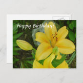 ハッピーバースデーリリー ポストカード (正面/裏面)