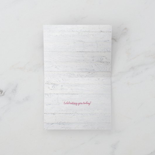 ハッピーバースデーリンゴは木に咲く サンキューカード (内部)