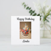 ハッピーバースデーリンダ サンキューカード (スタンド正面)