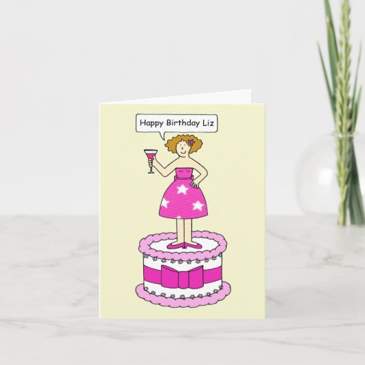 ハッピーバースデーリーズ カード (正面)