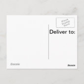 ハッピーバースデーレインボーオーバービーチはがき ポストカード (裏面)