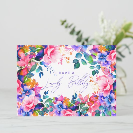 ハッピーバースデーレインボーガーデンフローラ カード (スタンド正面)