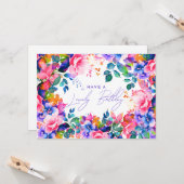 ハッピーバースデーレインボーガーデンフローラ カード (正面/裏面インサイチュ)