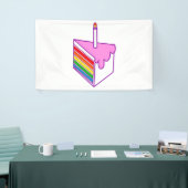 ハッピーバースデーレインボーケーキ 横断幕 (トレードショー)