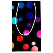 ハッピーバースデーレインボードット スモールペーパーバッグ (裏面)