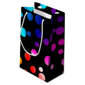 ハッピーバースデーレインボードット スモールペーパーバッグ (裏面アングル)